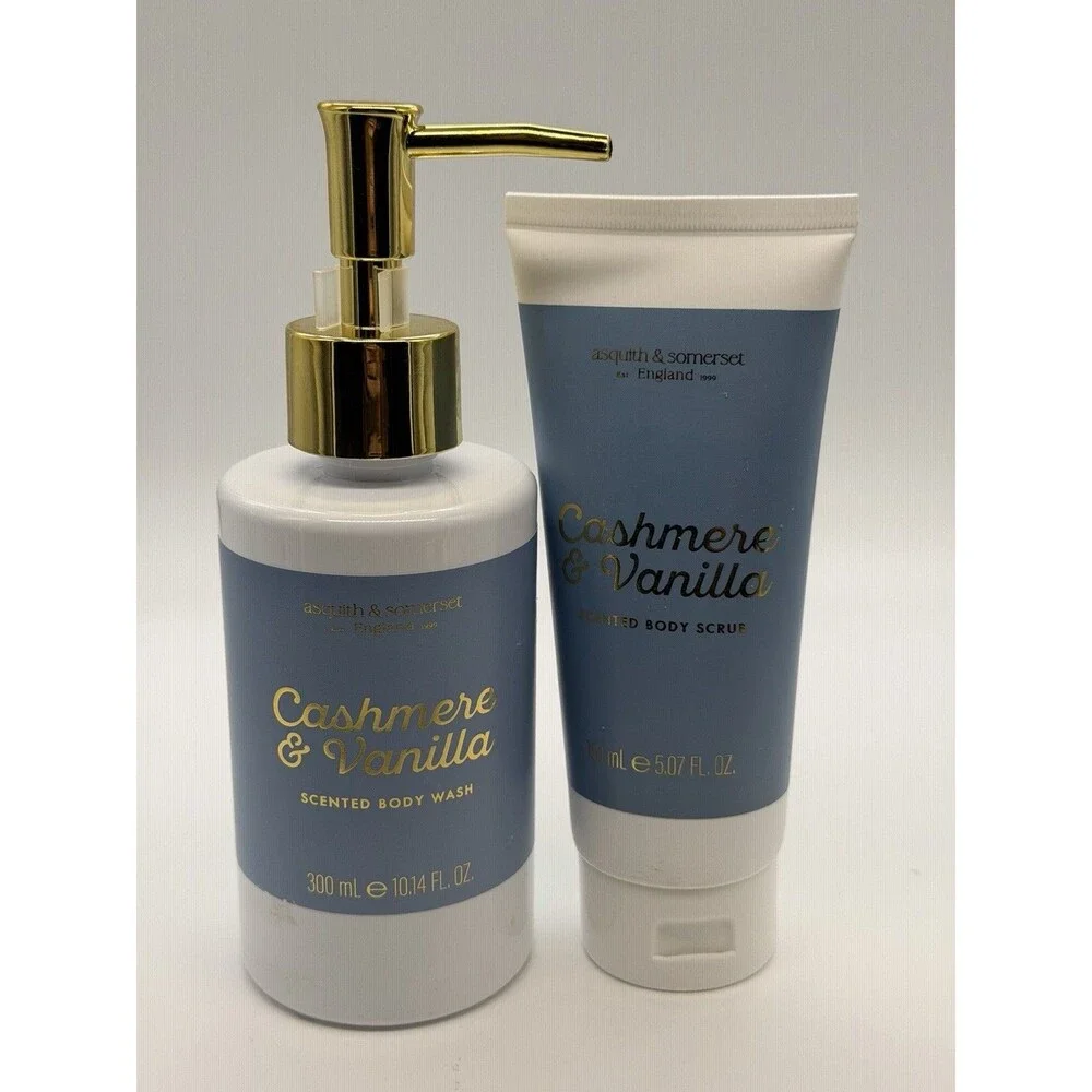 Asquith & Somerset Cashmere & Vanilla  10 Oz Body Wash And 5 Oz Scrub. New